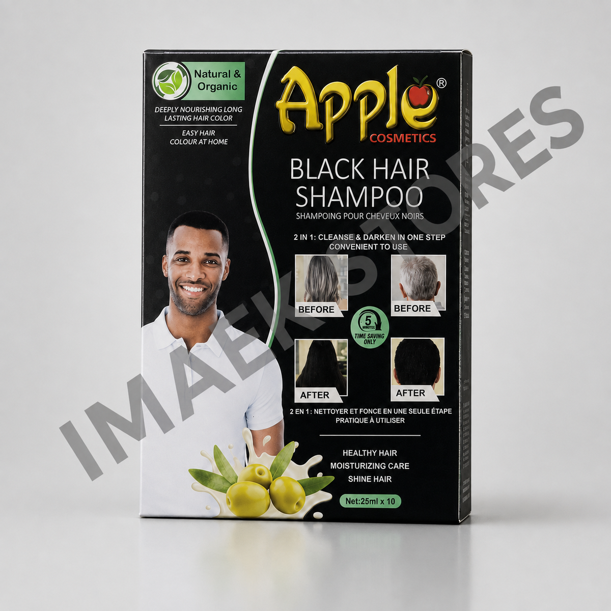 Apple black hair shampoo